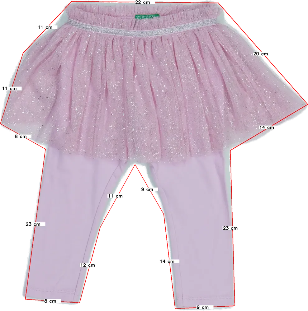 Rózsaszín Benetton Leggings EU 86 / UK 12-18 hónap / US 18 hónap