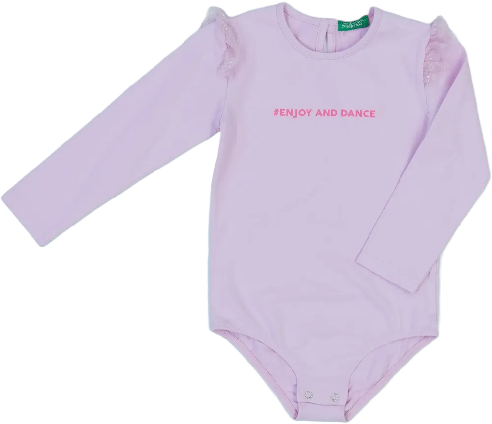 Rózsaszín Benetton Hosszú ujjú body EU 92 / UK 2 év / US 2T