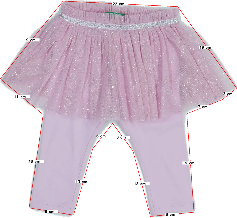 Rózsaszín Benetton Leggings EU 80 / UK 9-12 hónap / US 12 hónap