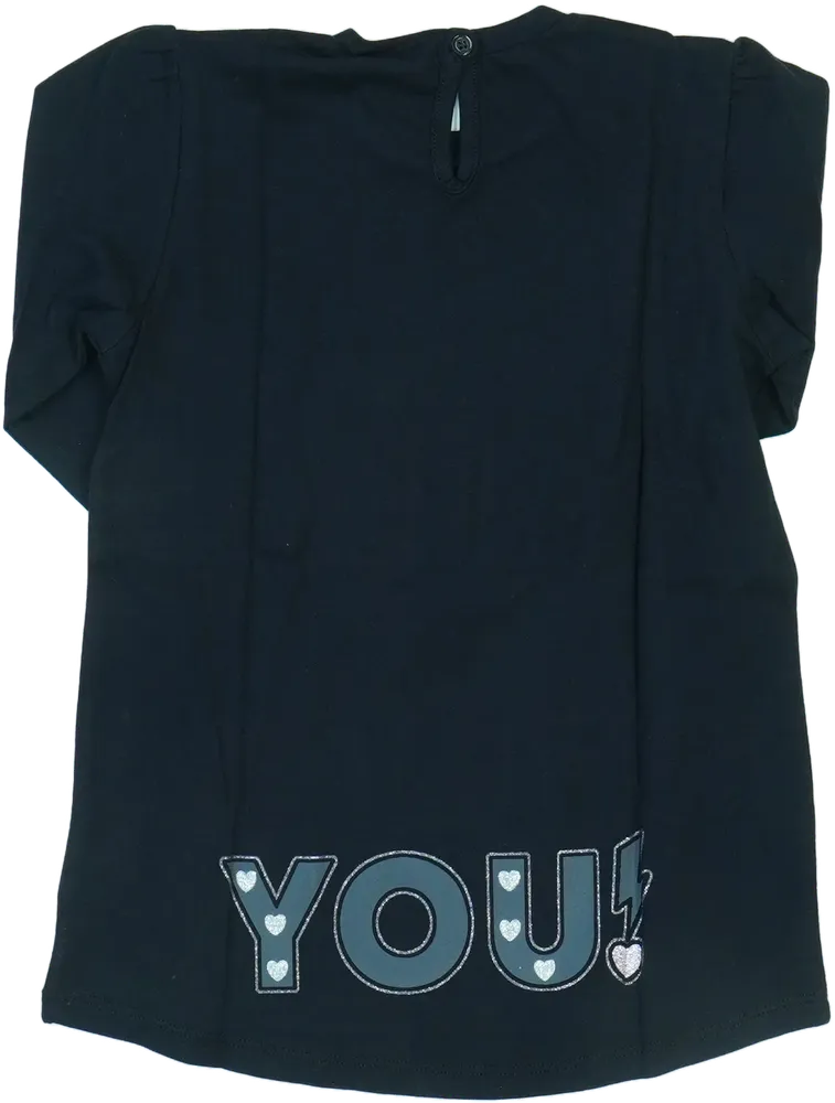 Fekete Benetton Hosszú ujjú felső EU 104 / UK 4 év / US 4T/XS