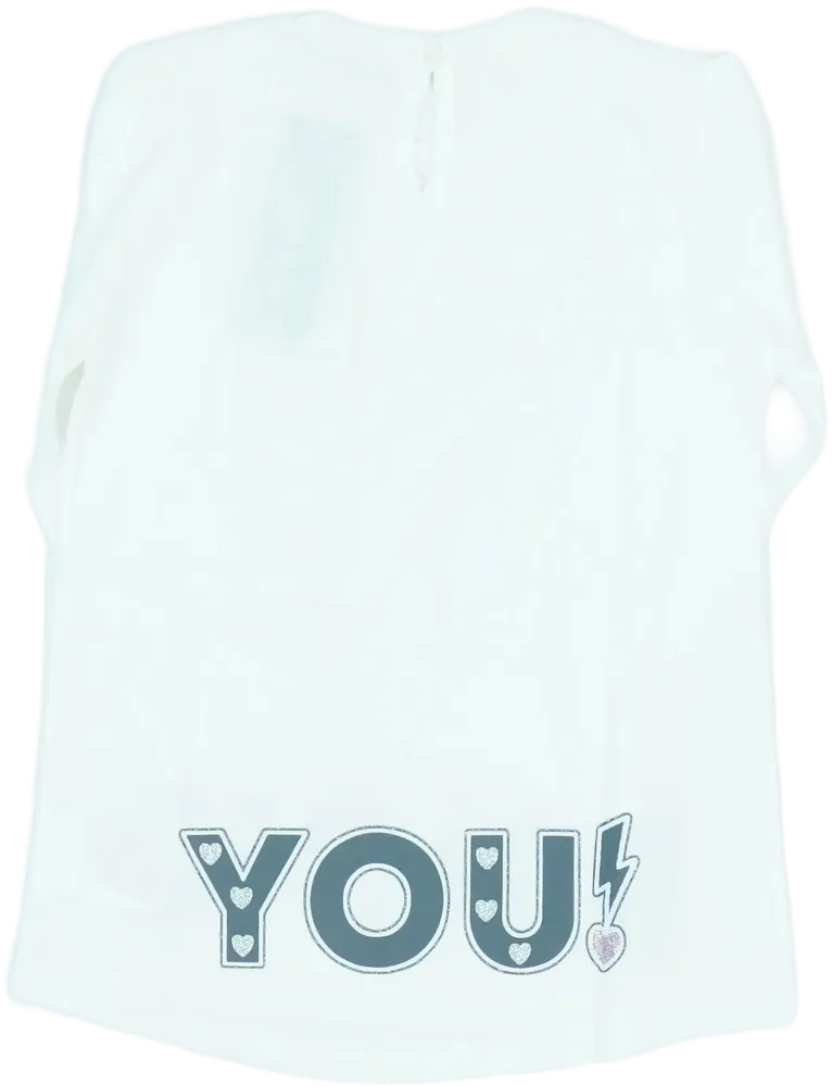 Fehér Benetton Hosszú ujjú felső EU 98 / UK 3 év / US 3T