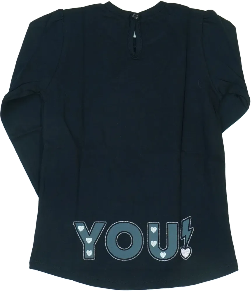 Fekete Benetton Hosszú ujjú felső EU 98 / UK 3 év / US 3T