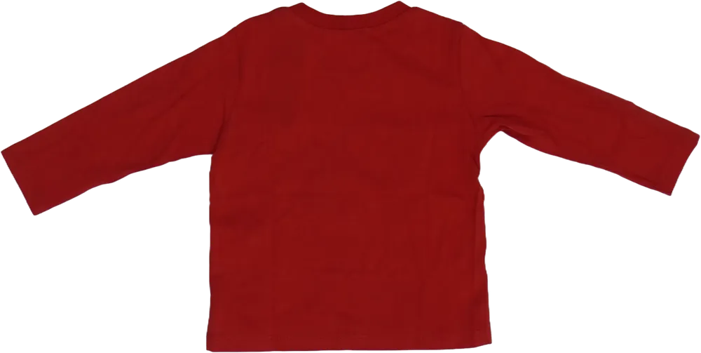 Piros Benetton Hosszú ujjú felső EU 62 / UK 0-3 hónap / US 0-3 hónap