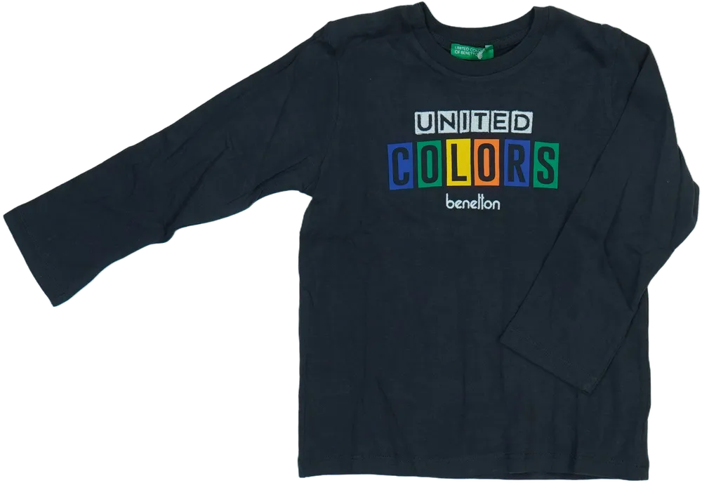 Kék Benetton Hosszú ujjú felső EU 98 / UK 3 év / US 3T