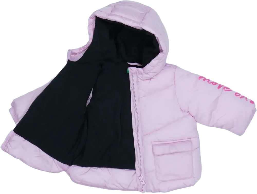 Rózsaszín Benetton Télikabát EU 74 / UK 6-9 hónap / US 6-9 hónap