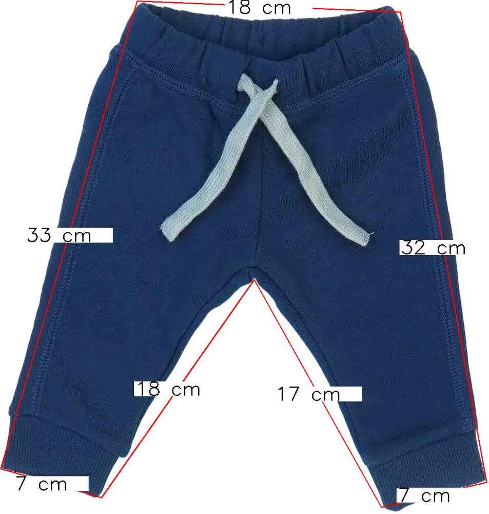 Kék Benetton Melegítőnadrág EU 68 / UK 3-6 hónap / US 3-6 hónap