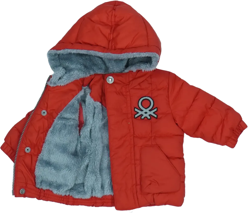 Piros Benetton Télikabát EU 62 / UK 0-3 hónap / US 0-3 hónap