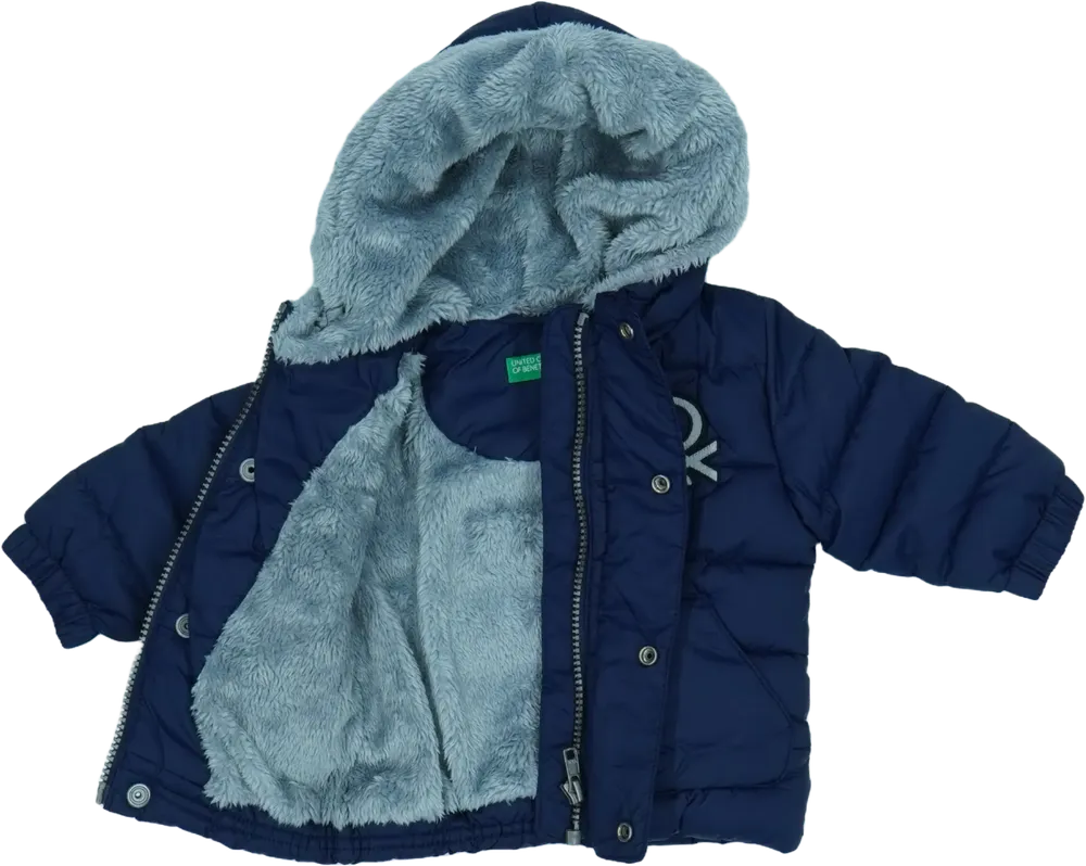 Kék Benetton Télikabát EU 62 / UK 0-3 hónap / US 0-3 hónap
