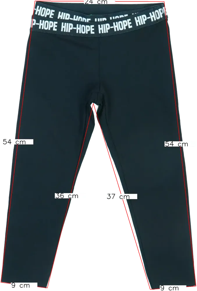 Fekete Benetton Leggings EU 104 / UK 4 év / US 4T/XS