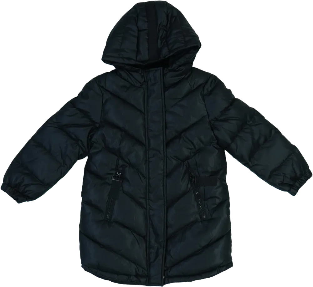 Fekete Benetton Télikabát EU 122 / UK 7 év / US 7 év/M