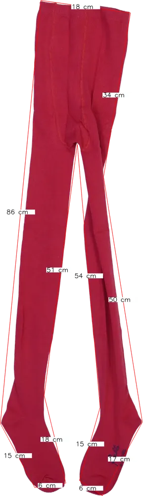 Piros Rosalita Harisnya EU 152 / UK 12 év / US 12 év/L