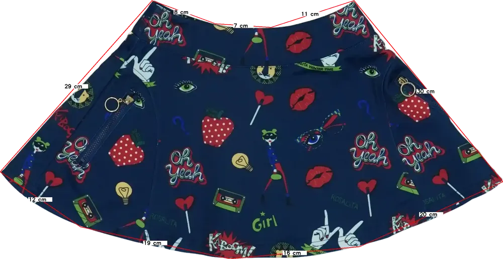 Kék Rosalita Szoknya EU 104 / UK 4 év / US 4T/XS