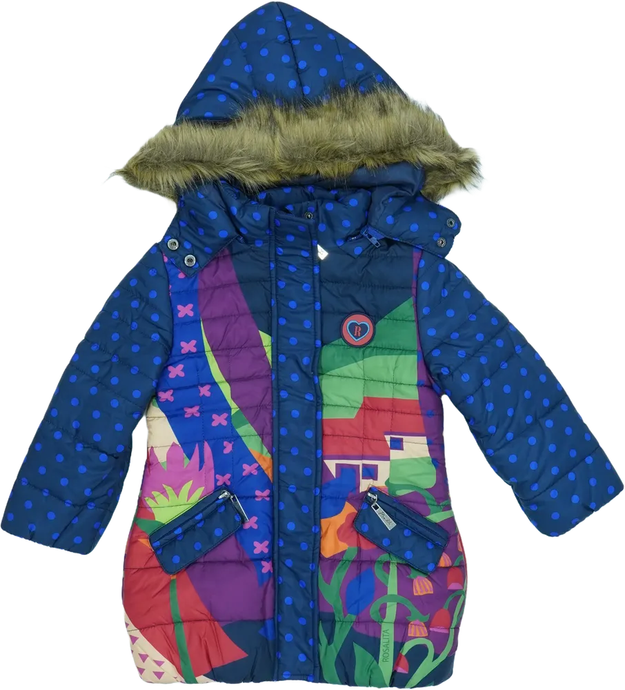 Kék Rosalita Télikabát EU 104 / UK 4 év / US 4T/XS