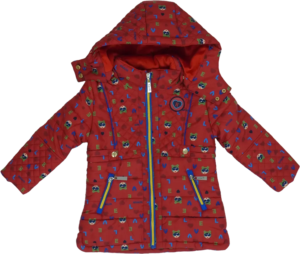 Piros Rosalita Télikabát EU 104 / UK 4 év / US 4T/XS