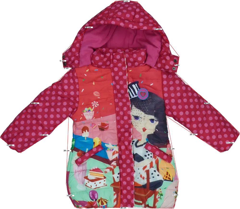 Kék Rosalita Télikabát EU 104 / UK 4 év / US 4T/XS