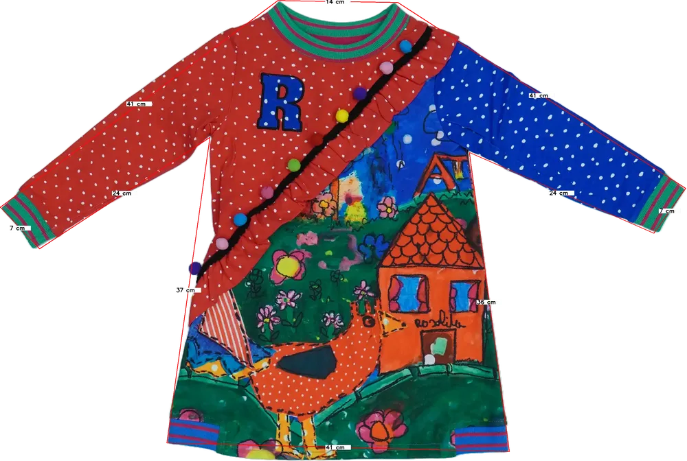 Többszínű Rosalita Ruha EU 104 / UK 4 év / US 4T/XS