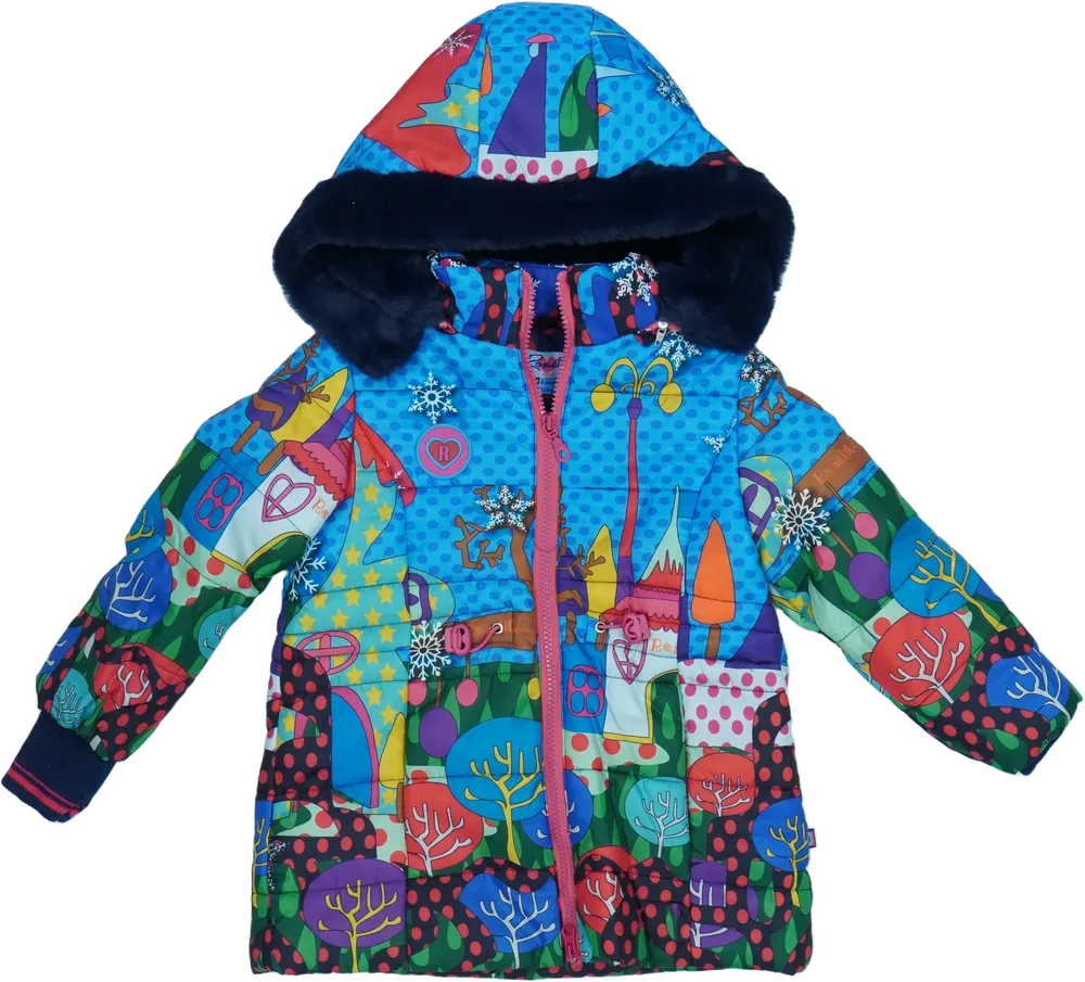 Többszínű Rosalita Télikabát EU 104 / UK 4 év / US 4T/XS