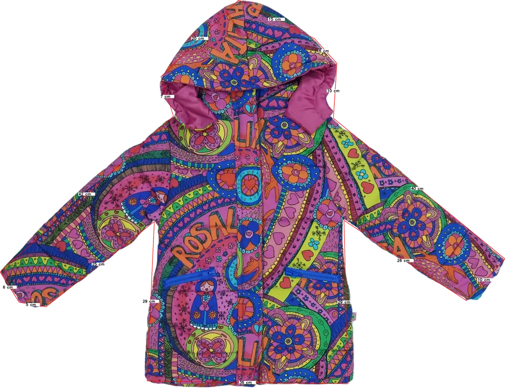 Rózsaszín Rosalita Télikabát EU 104 / UK 4 év / US 4T/XS
