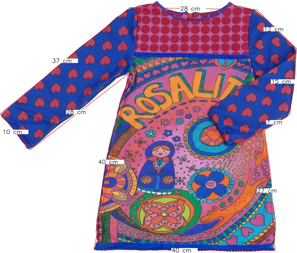 Többszínű Rosalita Ruha EU 104 / UK 4 év / US 4T/XS