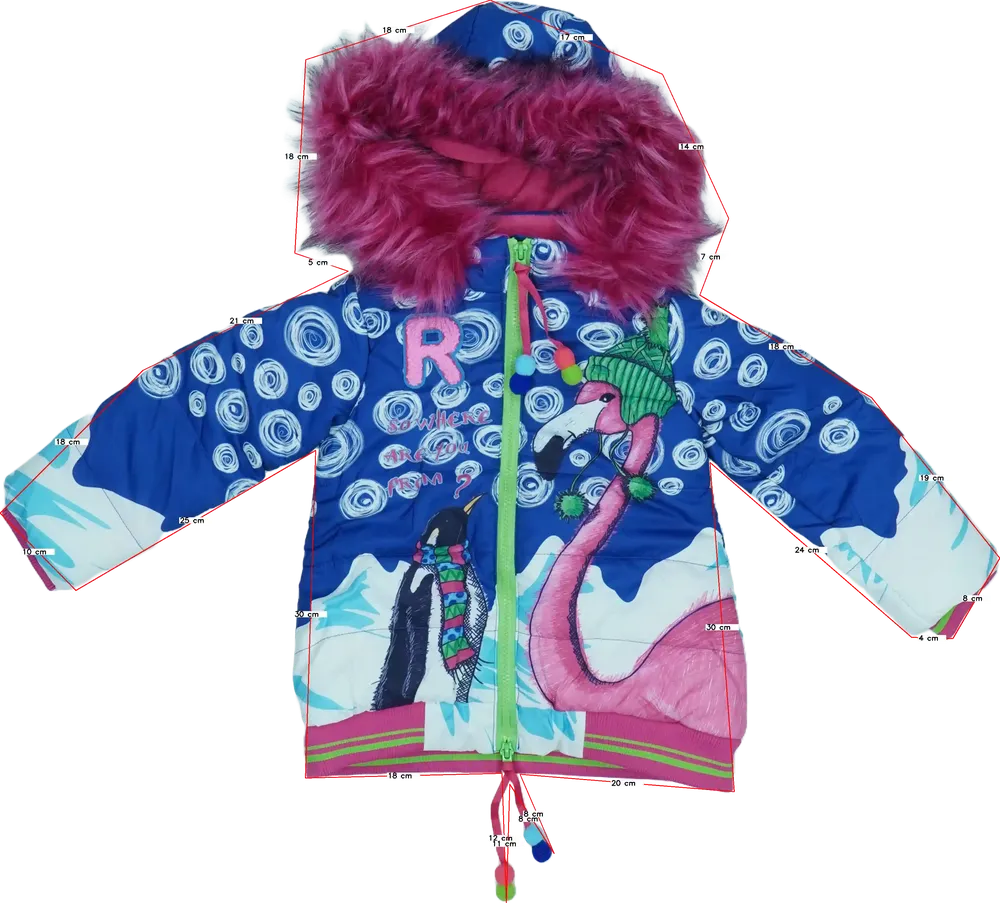 Kék Rosalita Télikabát EU 98 / UK 3 év / US 3T