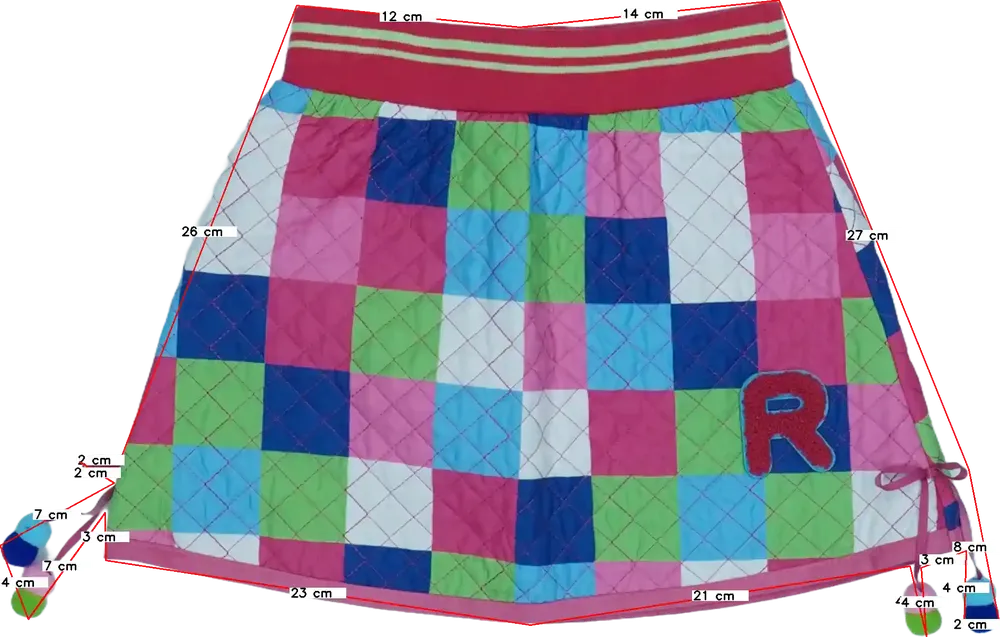 Többszínű Rosalita Szoknya EU 104 / UK 4 év / US 4T/XS