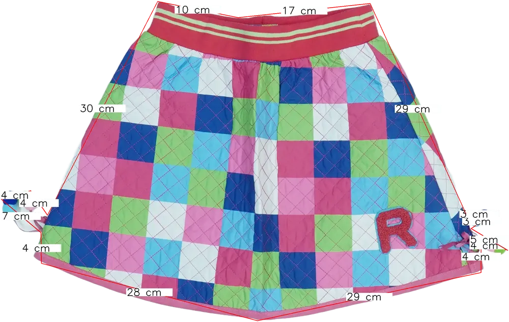 Többszínű Rosalita Szoknya EU 140 / UK 10 év / US 10 év/L