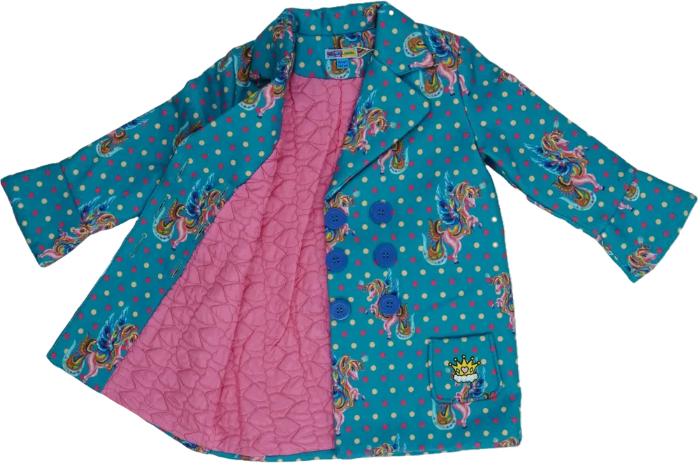 Zöld Rosalita Átmeneti kabát EU 104 / UK 4 év / US 4T/XS