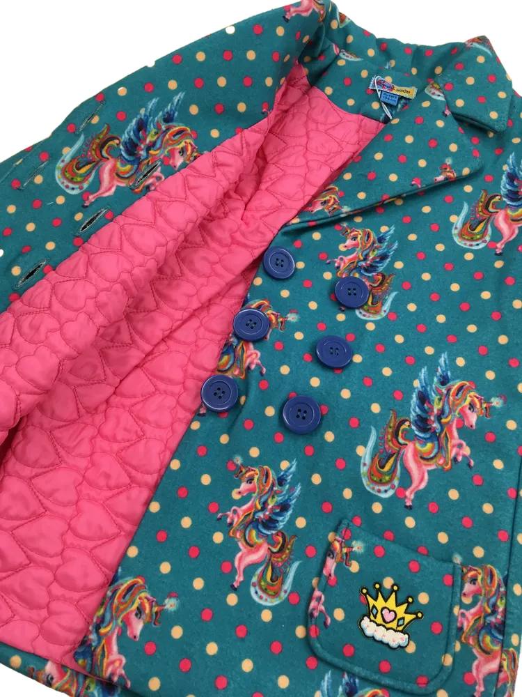 Zöld Rosalita Átmeneti kabát EU 104 / UK 4 év / US 4T/XS