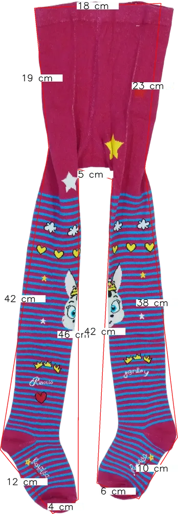 Rózsaszín Rosalita Harisnya EU 110 / UK 5 év / US 5 év/XS