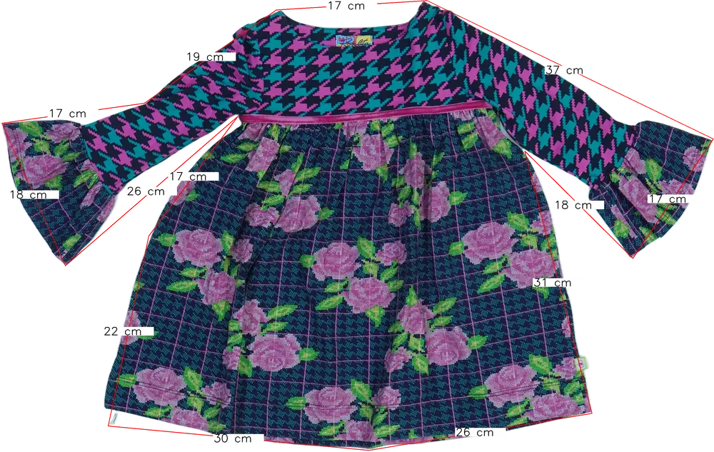 Többszínű Rosalita Ruha EU 104 / UK 4 év / US 4T/XS