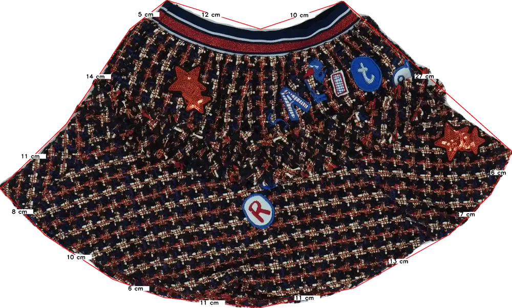 Többszínű Rosalita Szoknya EU 104 / UK 4 év / US 4T/XS