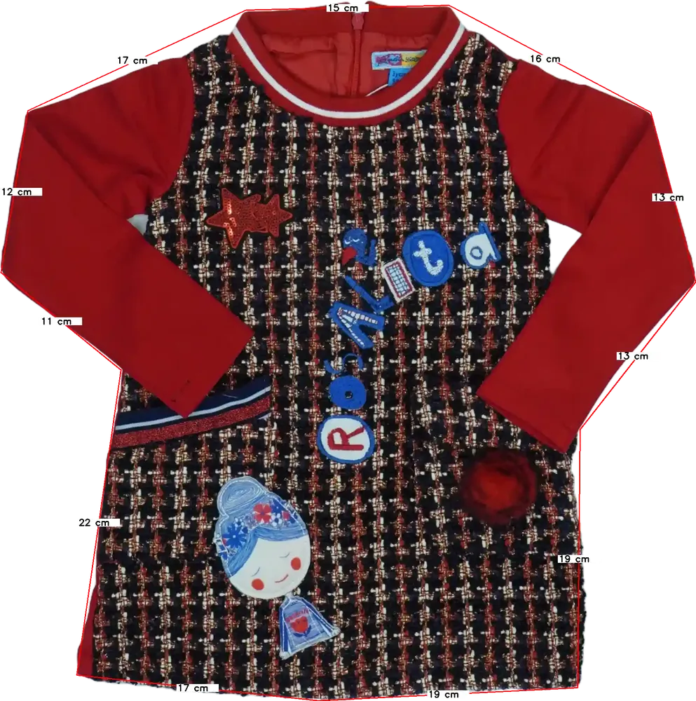 Piros Rosalita Ruha EU 104 / UK 4 év / US 4T/XS