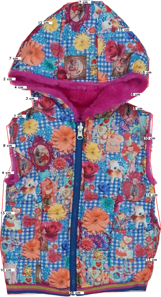 Többszínű Rosalita Mellény EU 104 / UK 4 év / US 4T/XS