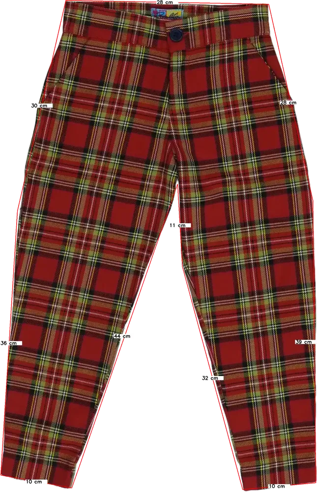 Piros Rosalita Hosszúnadrág EU 104 / UK 4 év / US 4T/XS