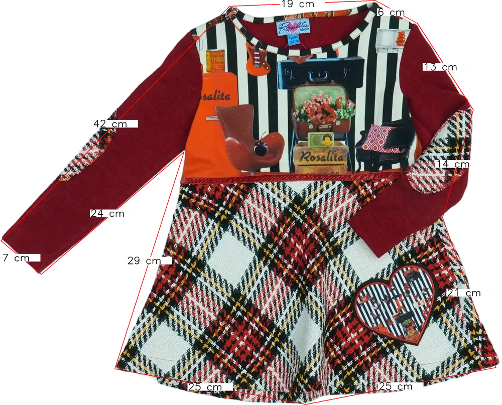 Bordó Rosalita Ruha EU 104 / UK 4 év / US 4T/XS