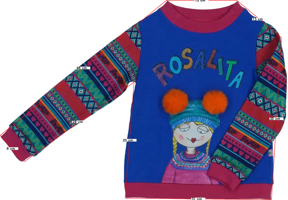 Többszínű Rosalita Kötött pulcsi EU 104 / UK 4 év / US 4T/XS