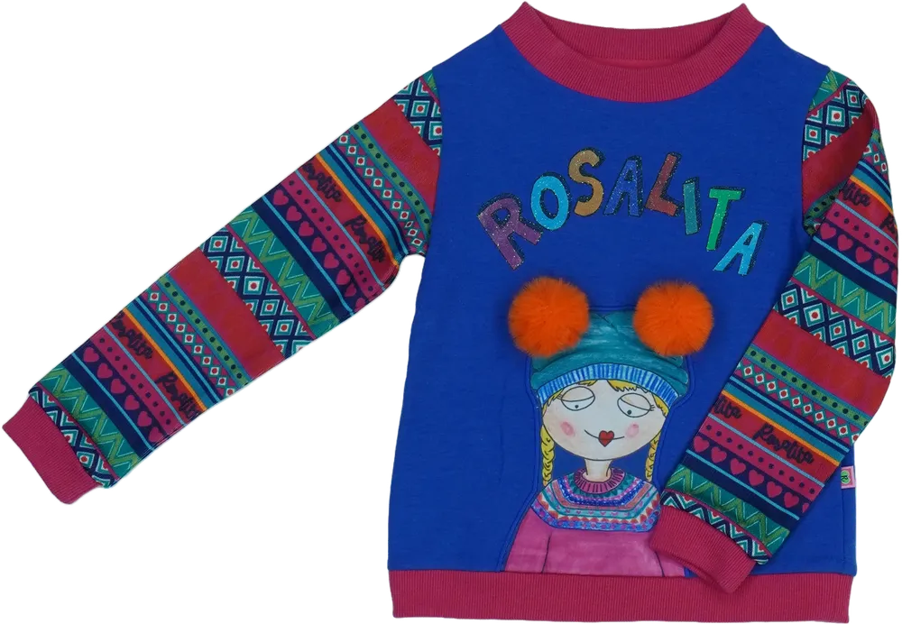 Többszínű Rosalita Kötött pulcsi EU 104 / UK 4 év / US 4T/XS