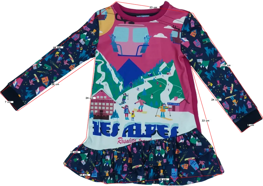 Többszínű Rosalita Ruha EU 104 / UK 4 év / US 4T/XS