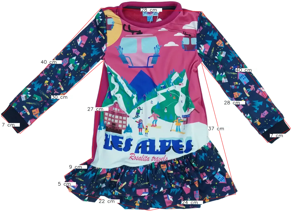 Többszínű Rosalita Ruha EU 110 / UK 5 év / US 5 év/XS