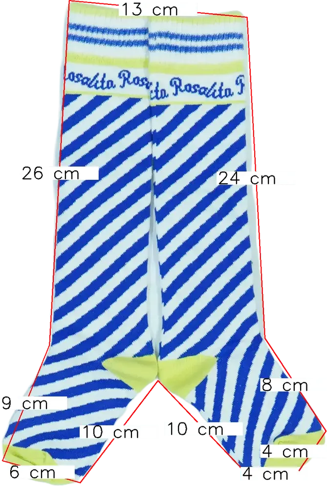 Fehér Rosalita Térdzokni EU 28