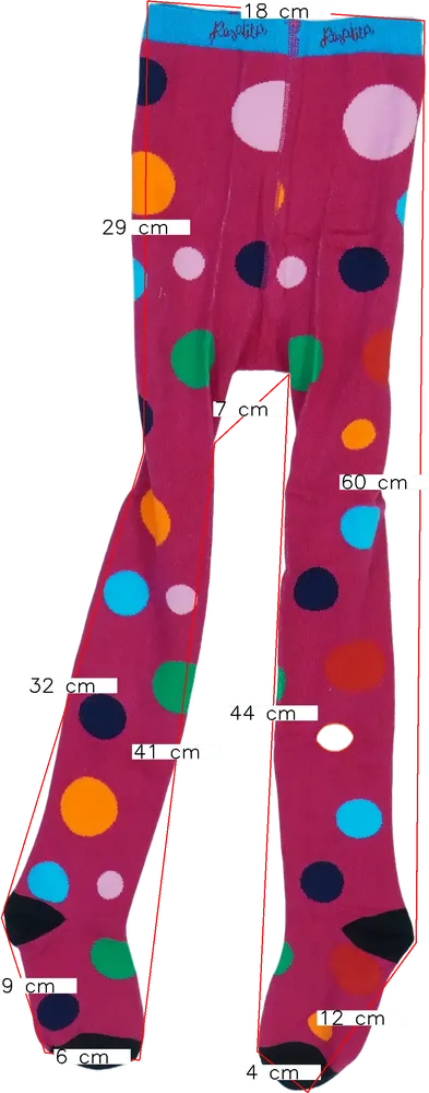 Rózsaszín Rosalita Harisnya EU 110 / UK 5 év / US 5 év/XS
