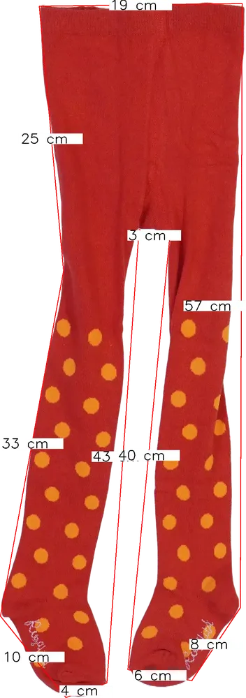Piros Rosalita Harisnya EU 98 / UK 3 év / US 3T