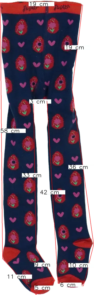 Kék Rosalita Harisnya EU 110 / UK 5 év / US 5 év/XS
