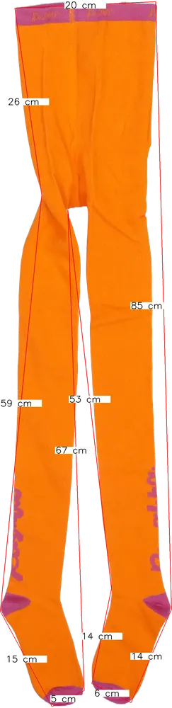 Sárga (narancs) Rosalita Harisnya EU 152 / UK 12 év / US 12 év/L