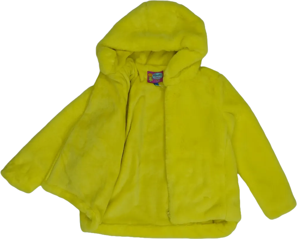 Sárga Rosalita Szőrmekabát EU 116 / UK 6 év / US 6 év/S