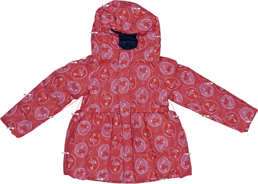 Piros Rosalita Télikabát EU 104 / UK 4 év / US 4T/XS