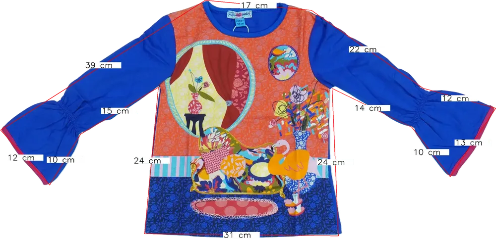 Többszínű Rosalita Hosszú ujjú felső EU 98 / UK 3 év / US 3T