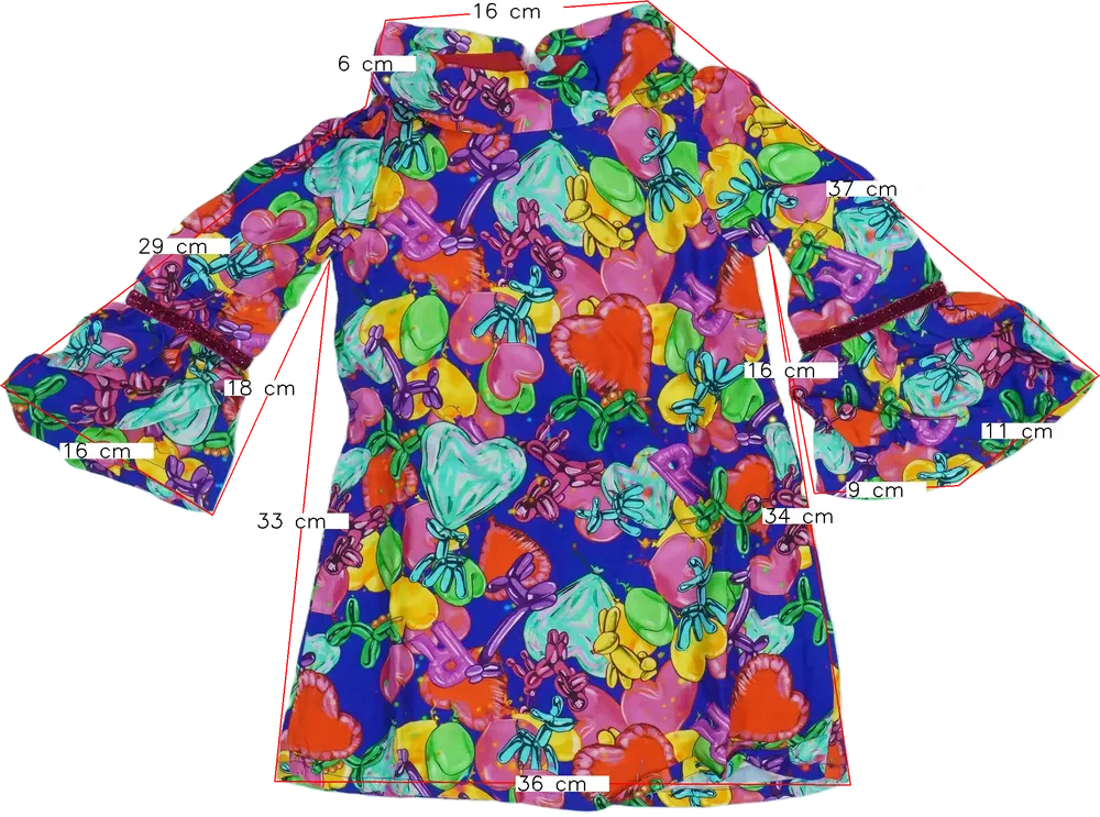 Többszínű Rosalita Ruha EU 92 / UK 2 év / US 2T