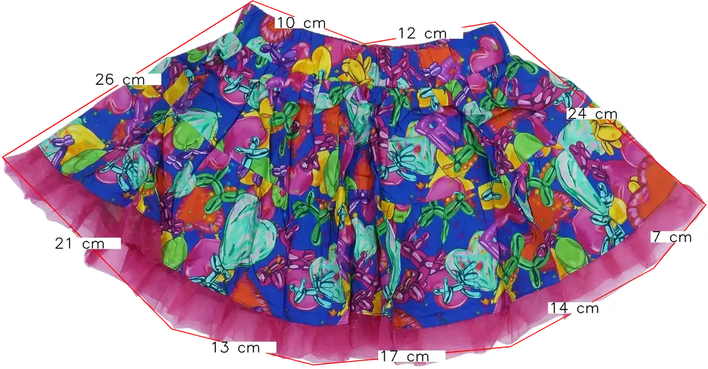 Többszínű Rosalita Szoknya EU 104 / UK 4 év / US 4T/XS