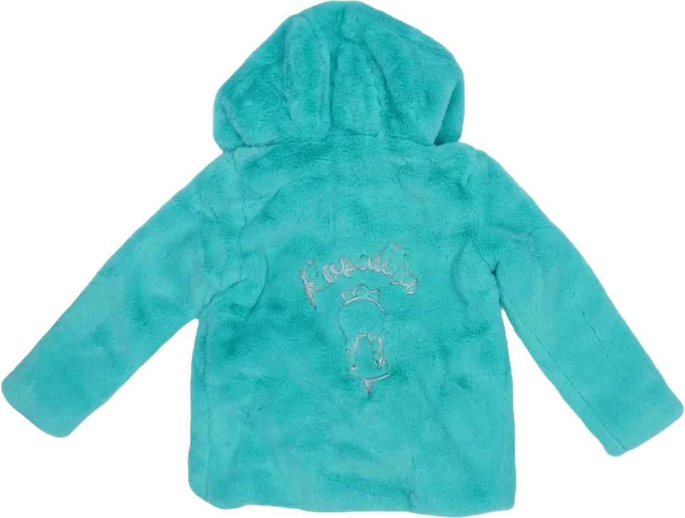 Kék Rosalita Szőrmekabát EU 110 / UK 5 év / US 5 év/XS
